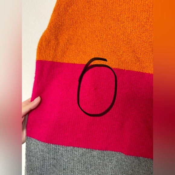 C&C California Wool Blend Multicolor Knit Turtleneck Pullover Sweater Women’s M - Picture 5 of 12